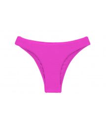 Textured pink magenta fixed bikini bottom - BOTTOM ST-TROPEZ-PINK ESSENTIAL