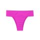 Plain magenta pink wide waist fixed bikini bottom - BOTTOM ST-TROPEZ-PINK RIO-COS