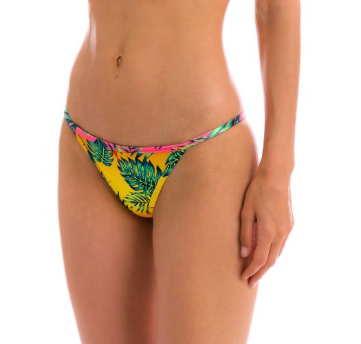 Multicolored tropical fixed Brazilian bikini bottom - BOTTOM SUN-SATION CALIFORNIA