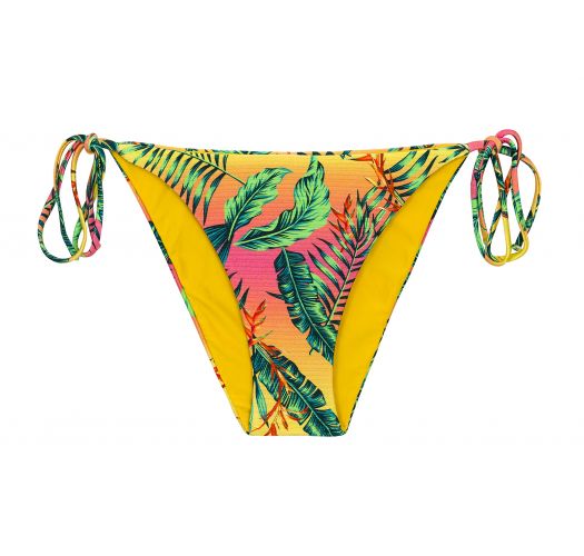 Colorful tropical side-tie bikini bottom - BOTTOM SUN-SATION IBIZA-COMFY