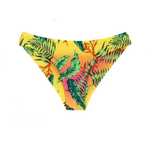 Feste Brazilian Scrunch-Bikinihose mit Tropenprint - BOTTOM SUN-SATION NICE