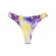 Purple & yellow tie-dye thong bikini bottom - BOTTOM TIEDYE-PURPLE FIO
