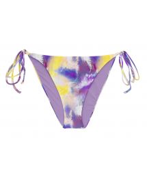 Purple & yellow tie-dye bikini bottom - BOTTOM TIEDYE-PURPLE IBIZA-COMFY