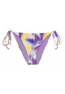 Purple & yellow tie-dye bikini bottom - BOTTOM TIEDYE-PURPLE IBIZA-COMFY