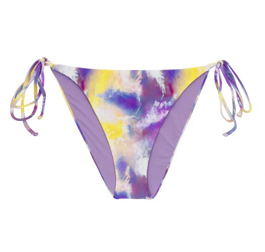 Slip bikini viola e giallo tie-dye - BOTTOM TIEDYE-PURPLE IBIZA-COMFY