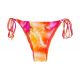 Brazilian Bikinihose mit Seitenschnüren, Tie-Dye-Print rot/orange - BOTTOM TIEDYE-RED IBIZA
