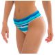 Blue & coral bikini bottom with wide waistband - BOTTOM UPBEAT COS COMFORT