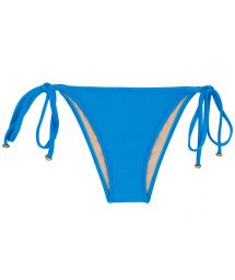 Blue side-tie Brazilian bikini bottom - BOTTOM URANO LACINHO