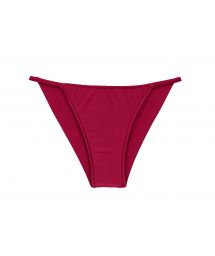 Garnet red cheeky Brazilian bikini bottom with thin sides - BOTTOM UV-DESEJO CHEEKY-FIXA