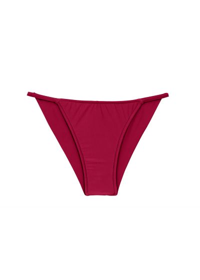 Garnet red cheeky Brazilian bikini bottom with thin sides - BOTTOM UV-DESEJO CHEEKY-FIXA