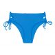 Blue Brazilian bikini bottom with double sides tie - BOTTOM UV-ENSEADA MADRID