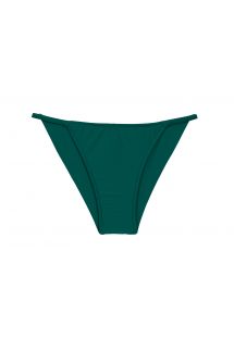 Slip bikini brasiliano sfacciato, verde scuro, fisso con strisce sottili sui fianchi - BOTTOM UV-GALAPAGOS CHEEKY-FIXA