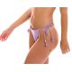 Slip bikini perizoma lilla, lacci laterali e bordi ondulati - BOTTOM UV-HARMONIA FRUFRU-FIO