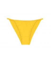 Yellow cheeky Brazilian bikini bottom with slim sides - BOTTOM UV-MELON CHEEKY-FIXA