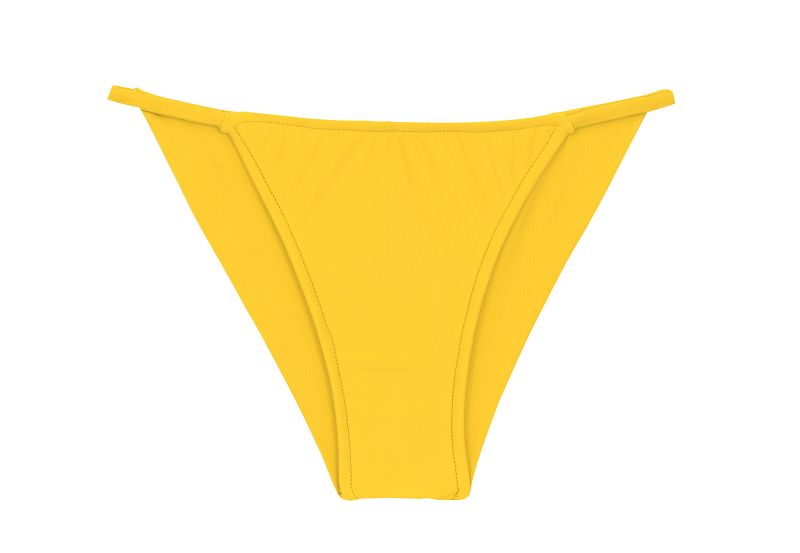 Yellow cheeky Brazilian bikini bottom with slim sides - BOTTOM UV-MELON CHEEKY-FIXA