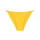 Slip bikini brasiliano sfacciato, giallo, fisso a strisce sottili sui fianchi - BOTTOM UV-MELON CHEEKY-FIXA