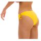 Slip bikini brasiliano giallo con doppi laccetti fianchi - BOTTOM UV-MELON MADRID