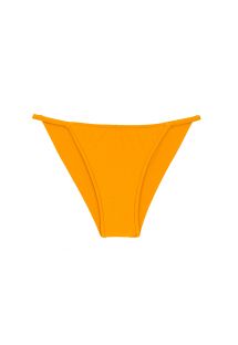 Slip bikini brasiliano sfacciato, giallo ocra, fisso con strisce sottili sui fianchi - BOTTOM UV-PEQUI CHEEKY-FIXA