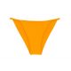 Slip bikini brasiliano sfacciato, giallo ocra, fisso con strisce sottili sui fianchi - BOTTOM UV-PEQUI CHEEKY-FIXA