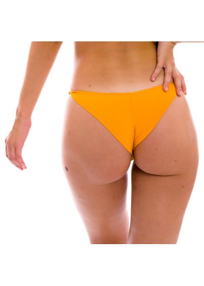Orange yellow cheeky Brazilian bikini bottom with slim sides - BOTTOM UV-PEQUI CHEEKY-FIXA