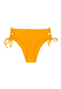 Pomarańczowe brazylijskie figi bikini z podwójnym wiązaniem po bokach - BOTTOM UV-PEQUI MADRID