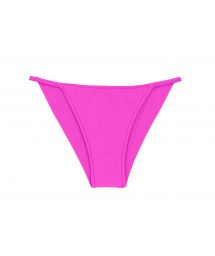 Magenta pink cheeky Brazilian bikini bottom with slim sides - BOTTOM UV-PINK CHEEKY-FIXA