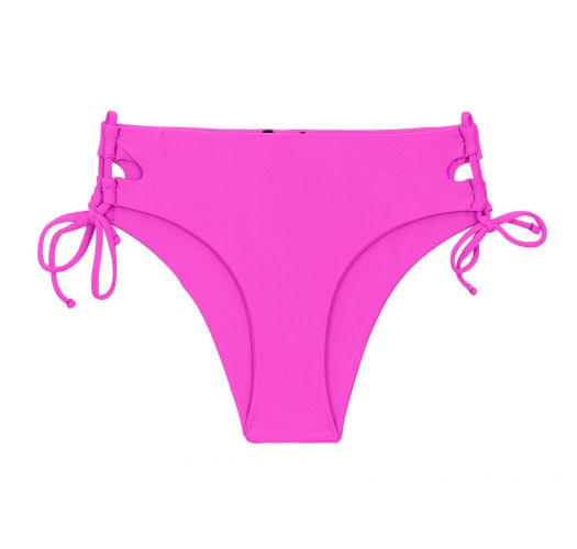 Magenta pink Brazilian bikini bottom with double sides tie - BOTTOM UV-PINK MADRID