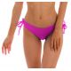 Slip bikini brasiliano vita alta rosa magenta con laccetti doppi - BOTTOM UV-PINK MADRID