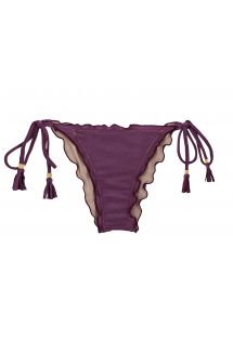 Violett schimmernde Scrunch-Bikinihose - BOTTOM VIENA FRUFRU