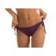 Accessorized iridescent purple scrunch bikini bottom - BOTTOM VIENA INV COMFORT