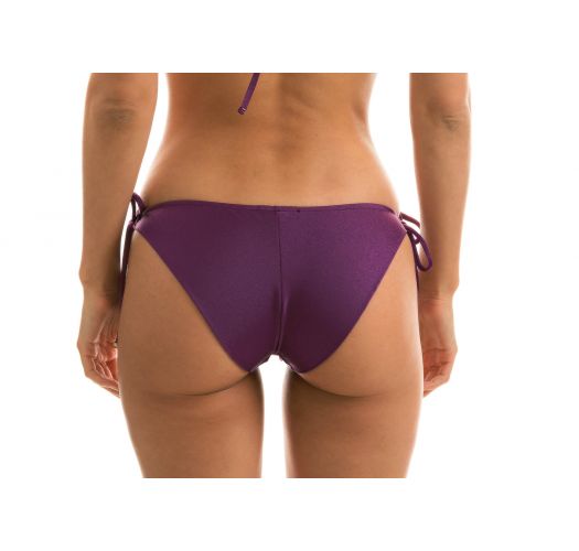 Połyskujące fioletowe figi do bikini typu scrunch - BOTTOM VIENA INV COMFORT