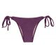 Accessorized iridescent purple Brazilian bikini bottom - BOTTOM VIENA INVISIBLE