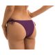 Accessorized iridescent purple Brazilian bikini bottom - BOTTOM VIENA INVISIBLE