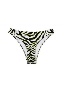 White & black tabby fixed bikini bottom - BOTTOM WILD-BLACK ESSENTIAL