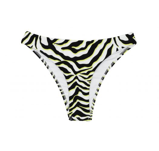 White & black tabby fixed bikini bottom - BOTTOM WILD-BLACK ESSENTIAL