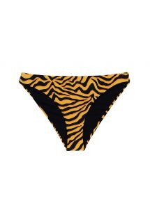 Slip bikini fisso tigrato arancione e nero - BOTTOM WILD-ORANGE COMFY