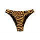 Orange & black tabby fixed bikini bottom - BOTTOM WILD-ORANGE ESSENTIAL