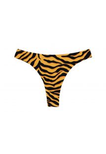 Slip bikini perizoma tigrato arancione e nero - BOTTOM WILD-ORANGE FIO