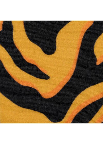 Orange & black tiger print thong bikini bottom - BOTTOM WILD-ORANGE FIO