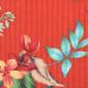 Red floral side-tie Brazilian bikini bottom - BOTTOM WILDFLOWERS IBIZA