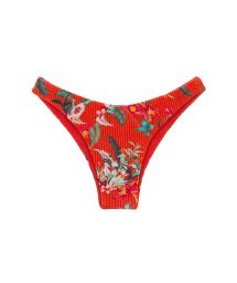 Red floral high-leg bikini bottom - BOTTOM WILDFLOWERS LISBOA