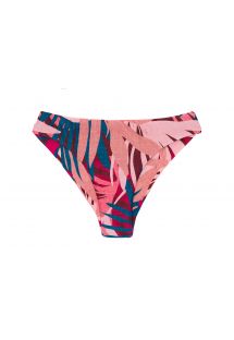 Brazilian Scrunch-Bikinihose rosa/blau gemustert  - BOTTOM YUCCA NICE
