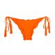 Slip di bikini scrunch arancione con pompon - CALCINHA AMBRA FRUFRU SOMBRERO