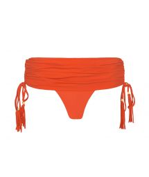 Orange mini skirt-style Brazilian bottom - CALCINHA AMBRA JUPE SOMBRERO