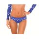 Slip di bikini brasiliano strappy con stampa blu - CALCINHA COOL JEAN STRAPPY