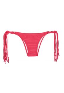 Slip di bikini rosa shocking con lunghe frange - CALCINHA FRANJA FRUTILLY