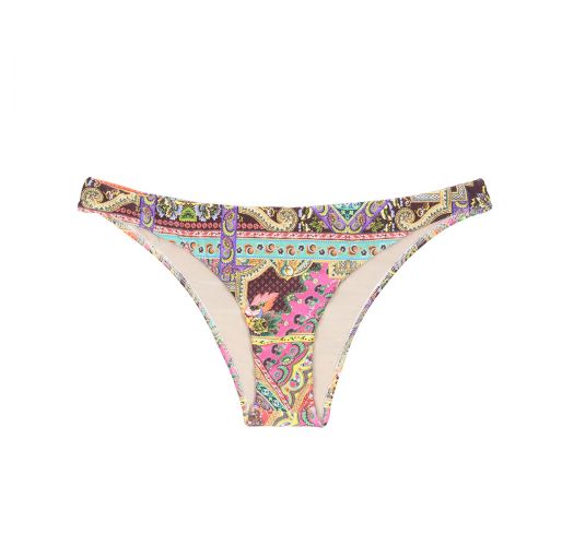 Bikini Bottoms Fixed Printed Swimsuit Tanga - Calcinha Mundomix Cool