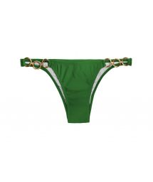 Green bikini bottoms with gold rings - PETERPAN TRIO