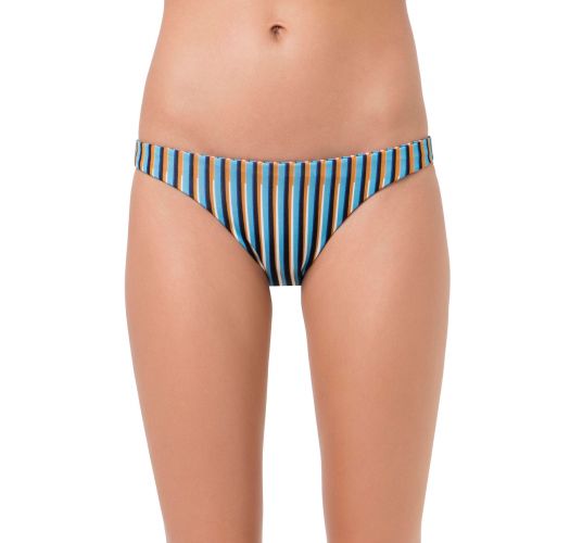 blue striped bikini bottoms