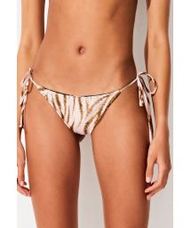 Reversible tiger print Brazilian bikini bottom - BOTTOM REVERSIBLE BELKISS